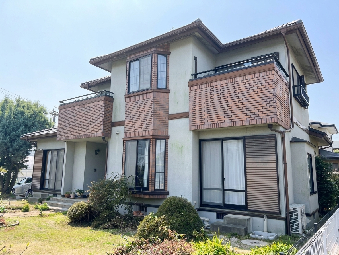 外壁塗装前の住宅